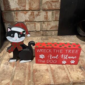 Cat Christmas decoration